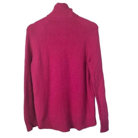 J. Crew Hot Pink Turtleneck Super Soft Pullover Sweater S - Picture 2 of 4